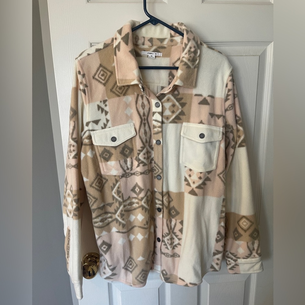 O’Neill brand fleece Aztec shacket-XL NWT